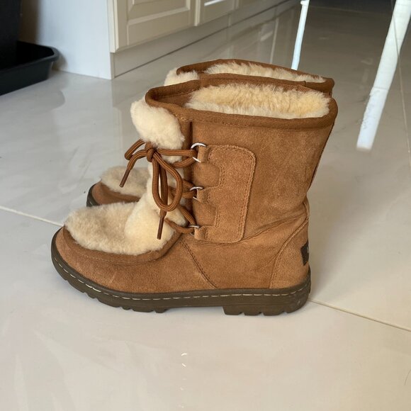 UGG Mukluk Revival Chestnut Boots - Women's SZ 6 - Picture 9 of 11